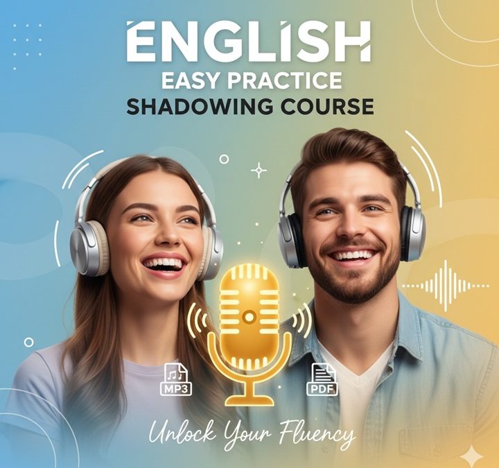 İngilizce konuşma eğitim seti Shadowing dersleri